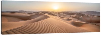 Rub' Al Khali (Rub Al-Chali) Desert At Sunset, Empty Quarter, Abu Dhabi, United Arab Emirates Canvas Art Print