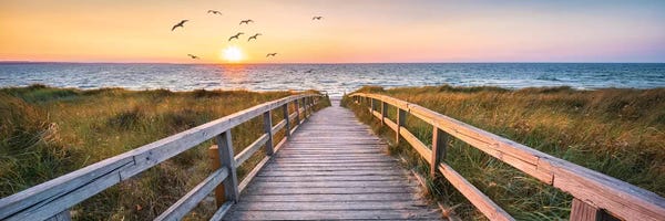 Large Photography - Canvas Prints: Dune Beach Panorama by Jan Becke