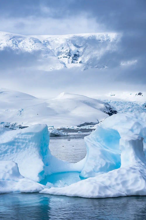 Icy Waters In Antarctica, Antarctic Peninsula, Southern Polar Ocean