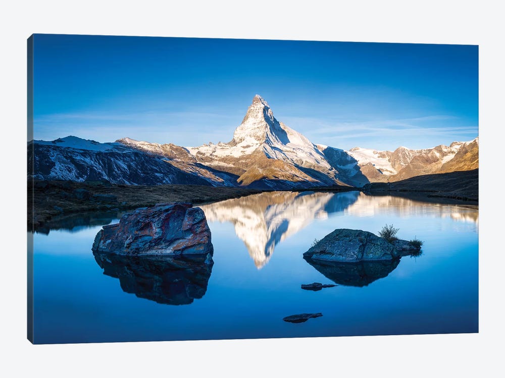 Sunrise At The Stellisee With Matterhorn In The Background by Jan Becke 1-piece Art Print