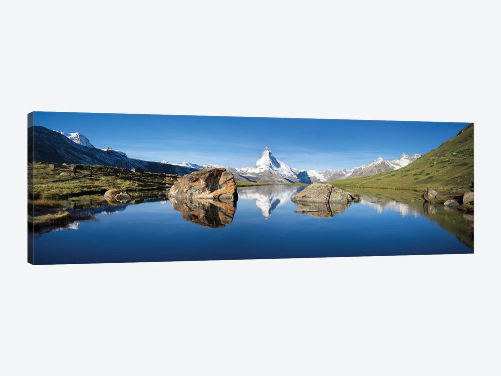 Scenic View Of Matterhorn And Stellisee In Summer by Jan Becke 1-piece Canvas Artwork