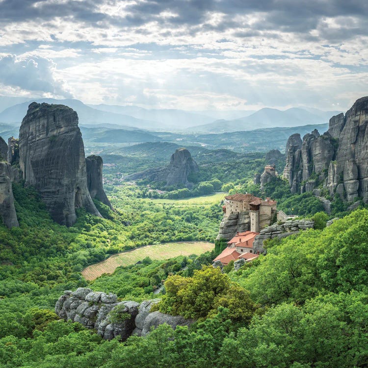 Meteora Monastery, Kalabaka, Greece by Jan Becke wall art