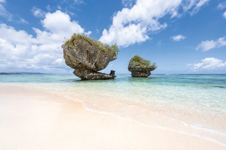 Mushroom Rocks, Hila'an Beach, Guam by Jan Becke wall art