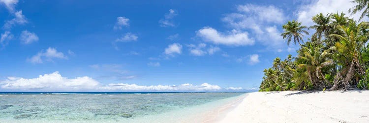 Tropical Beach Panorama On Guam, Us Territory