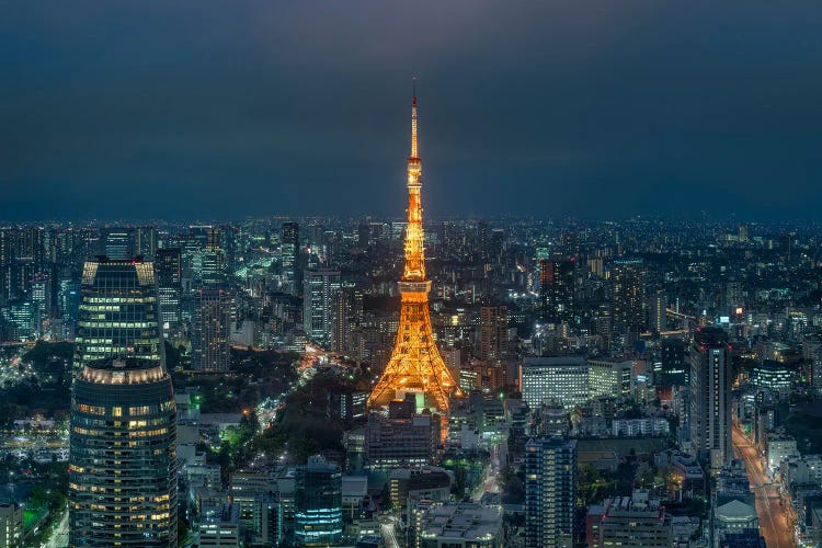 Tokyo Skyline At Night, Japan