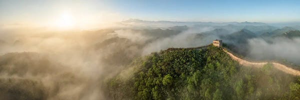 The Great Wall Of China: Great Wall Of China At Sunrise by Jan Becke
