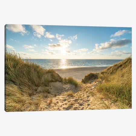 Dune Landscape At The North Sea Coast On Sylt Canvas Print #JNB278} by Jan Becke Canvas Wall Art
