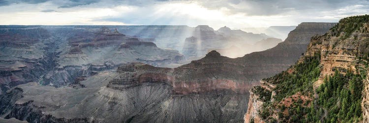 Mather Point Sunrise Panorama, Grand Canyon South Rim, Arizona, USA by Jan Becke wall art