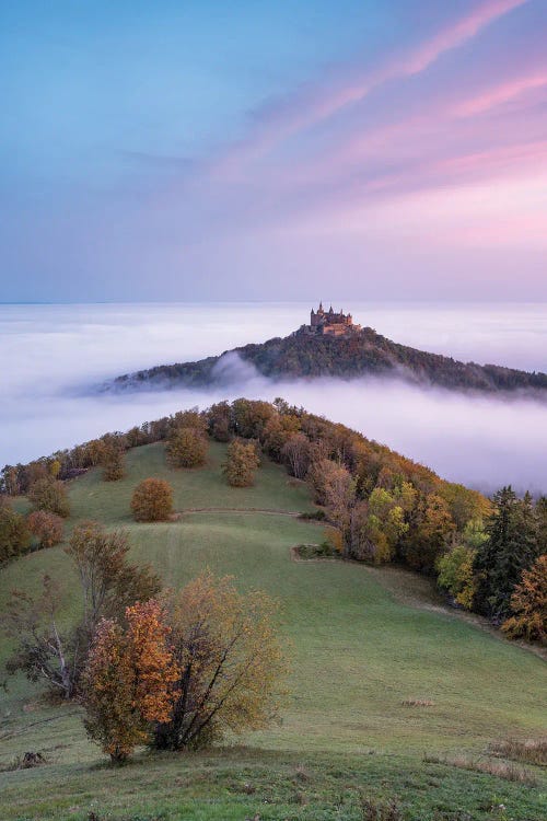 Hohenzollern Castle At Sunrise, Swabian Jura, Germany