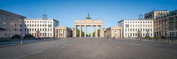 The Brandenburg Gate: Brandenburg Gate (Brandenburger Tor) Panorama, Pariser Platz, Berlin Mitte, Germany by Jan Becke