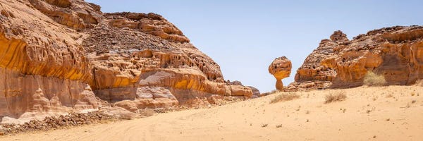 Rock Formations In The Wadi Rum Desert