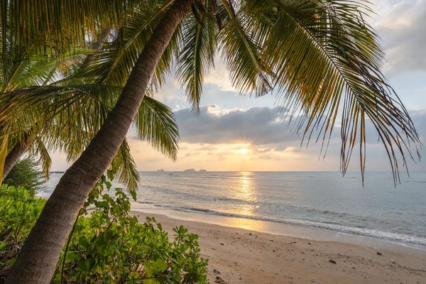 Fine Art Print: Sunset Beach, Koh Samui, Thailand by Jan Becke
