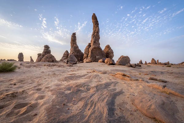 Saudi Arabia: Rock Formations At Al Gharameel, Al-Ula, Saudi Arabia by Jan Becke