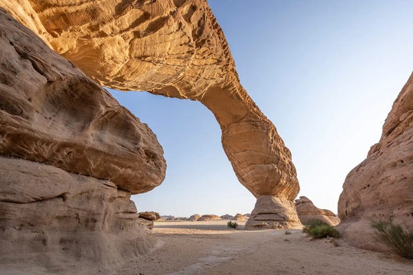 Saudi Arabia: Rock Arch (Rainbow Arch), Al-Ula, Saudi Arabia by Jan Becke