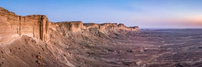 Tuwaik Mountain Range At The Edge Of The World, Riyadh, Saudi Arabia by Jan Becke framed canvas print