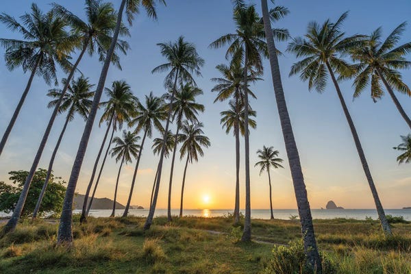 Fine Art Print: Laem Had Beach At Sunrise, Koh Yao Yai (Ko Yao Yai), Thailand by Jan Becke