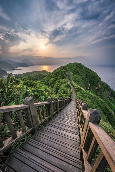 Jan Becke: Bitou Cape Sunset View, Ruifang District, New Taipei, Taiwan, Republic Of China by Jan Becke