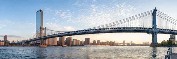 New York City Skylines: Manhattan Bridge Sunrise, New York City, USA by Jan Becke