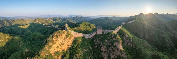 Sunrise At The Great Wall Of China Near Jinshanling, Hebei Province, China