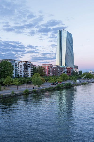European Central Bank (ECB), Frankfurt Am Main, Hesse, Germany by Jan Becke canvas print
