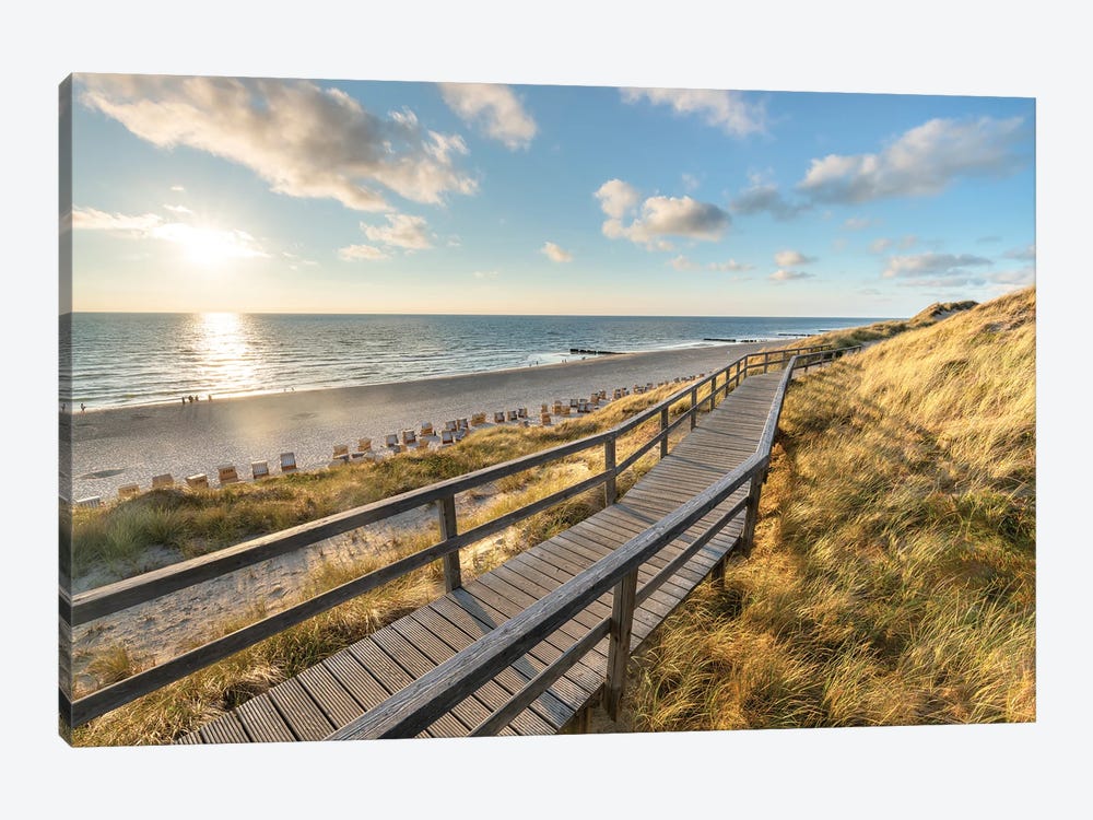 Sunset At The Rotes Kliff On Sylt by Jan Becke 1-piece Art Print