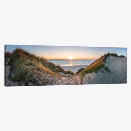 Dune Panorama At Sunset Canvas Print #JNB302} by Jan Becke Canvas Artwork