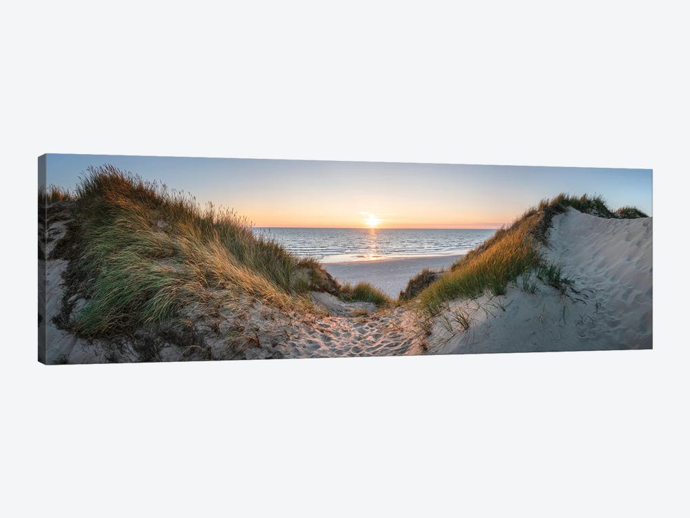 Dune Panorama At Sunset by Jan Becke 1-piece Canvas Print