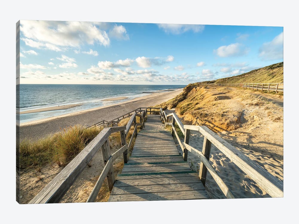 At The Rotes Kliff On Sylt by Jan Becke 1-piece Canvas Artwork