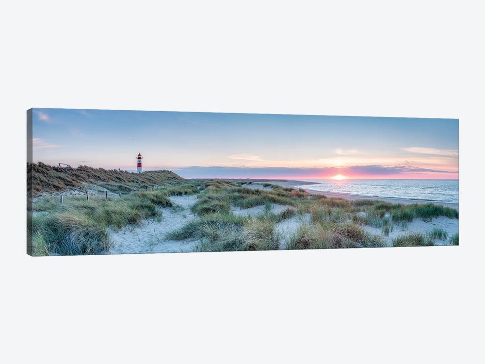 Sunset At The Dune Beach, Sylt, Schleswig-Holstein, Germany by Jan Becke 1-piece Canvas Wall Art