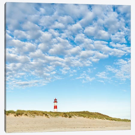Lighthouse At The Beach, Sylt, Schleswig-Holstein, Germany Canvas Print #JNB317} by Jan Becke Canvas Wall Art