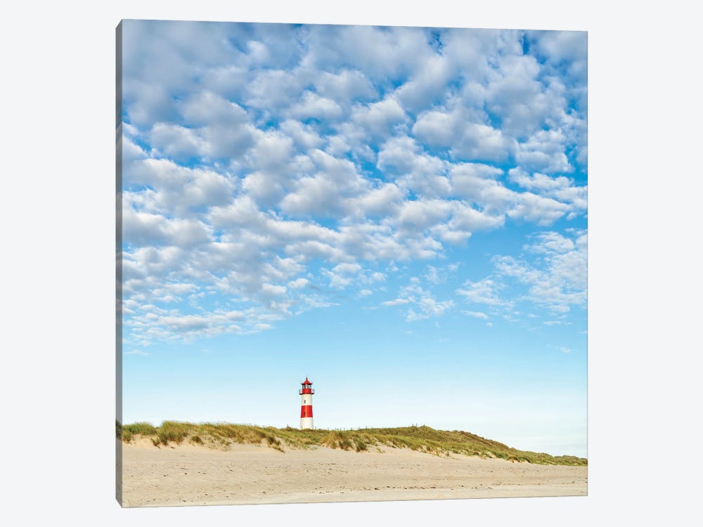 Lighthouse At The Beach, Sylt, Schleswig-Holstein, Germany by Jan Becke 1-piece Canvas Print