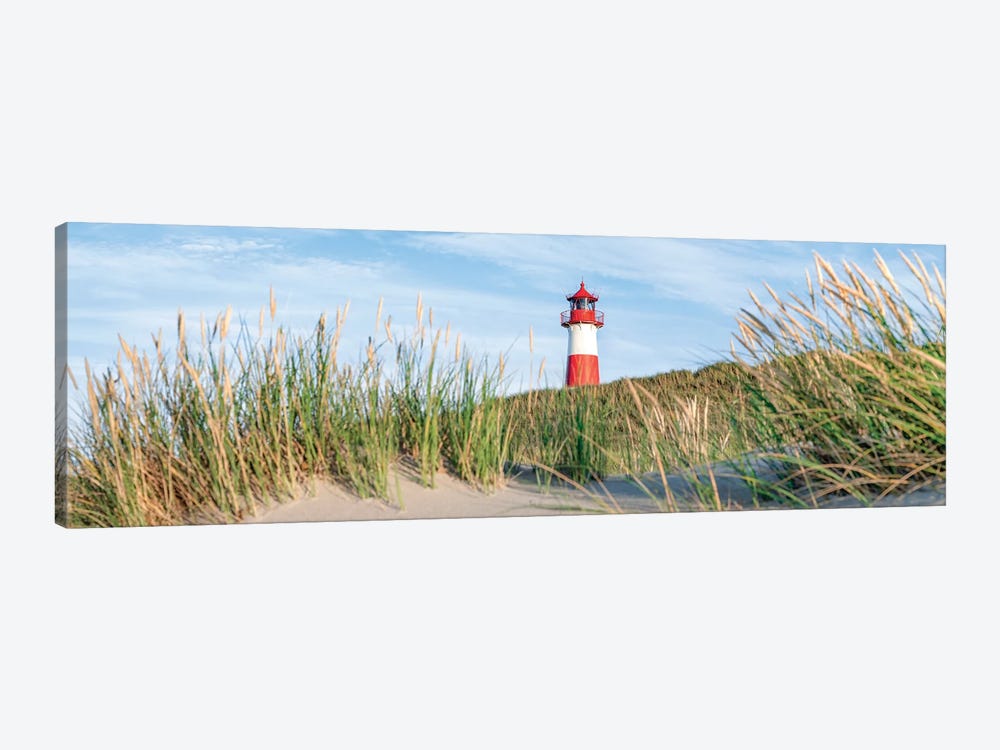 Panoramic View Of The Lighthouse List Ost, Sylt, Germany by Jan Becke 1-piece Canvas Art