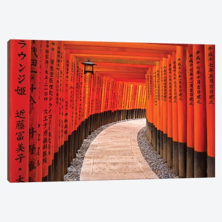 Fushimi Inari Taisha Shrine In Kyoto Canvas Print #JNB32} by Jan Becke Canvas Artwork
