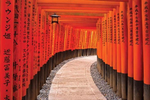 Asian Culture: Fushimi Inari Taisha Shrine In Kyoto by Jan Becke