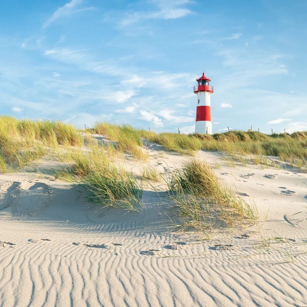Lighthouses: Lighthouse List Ost On The Island Of Sylt, Schleswig-Holstein, Germany by Jan Becke