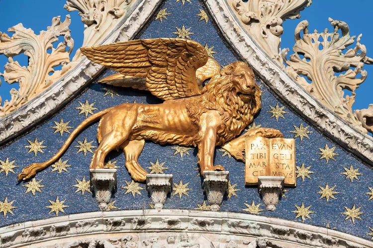 Golden Lion Of Saint Mark by Jan Becke wall art