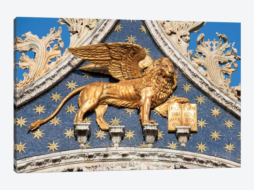 Golden Lion Of Saint Mark by Jan Becke 1-piece Canvas Artwork