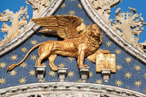 Veneto: Golden Lion Of Saint Mark by Jan Becke