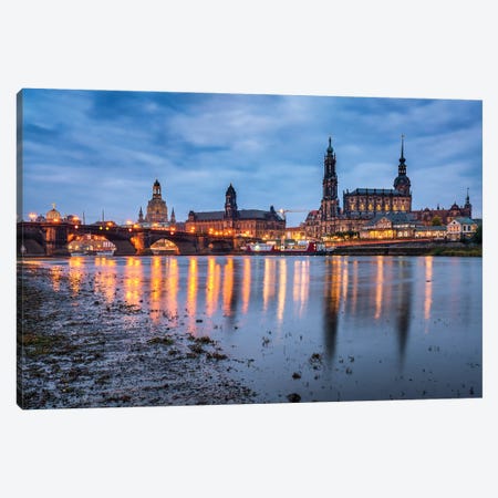 On the Banks of the Elbe River in Dresden Canvas Print #JNB462} by Jan Becke Canvas Print