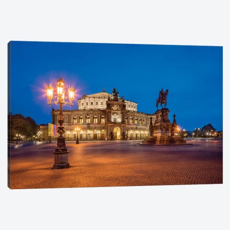 Semperoper at the Theatre Square in Dresden Canvas Print #JNB467} by Jan Becke Canvas Art