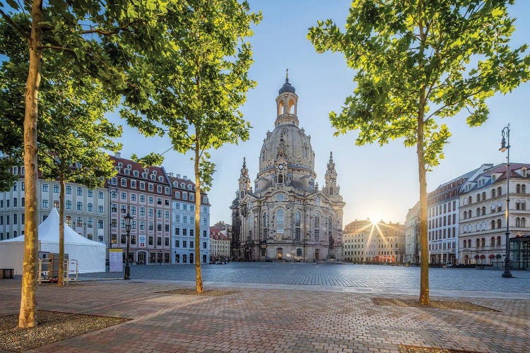 Neumarkt square and Frauenkirche in Dresden, Saxony, Germany