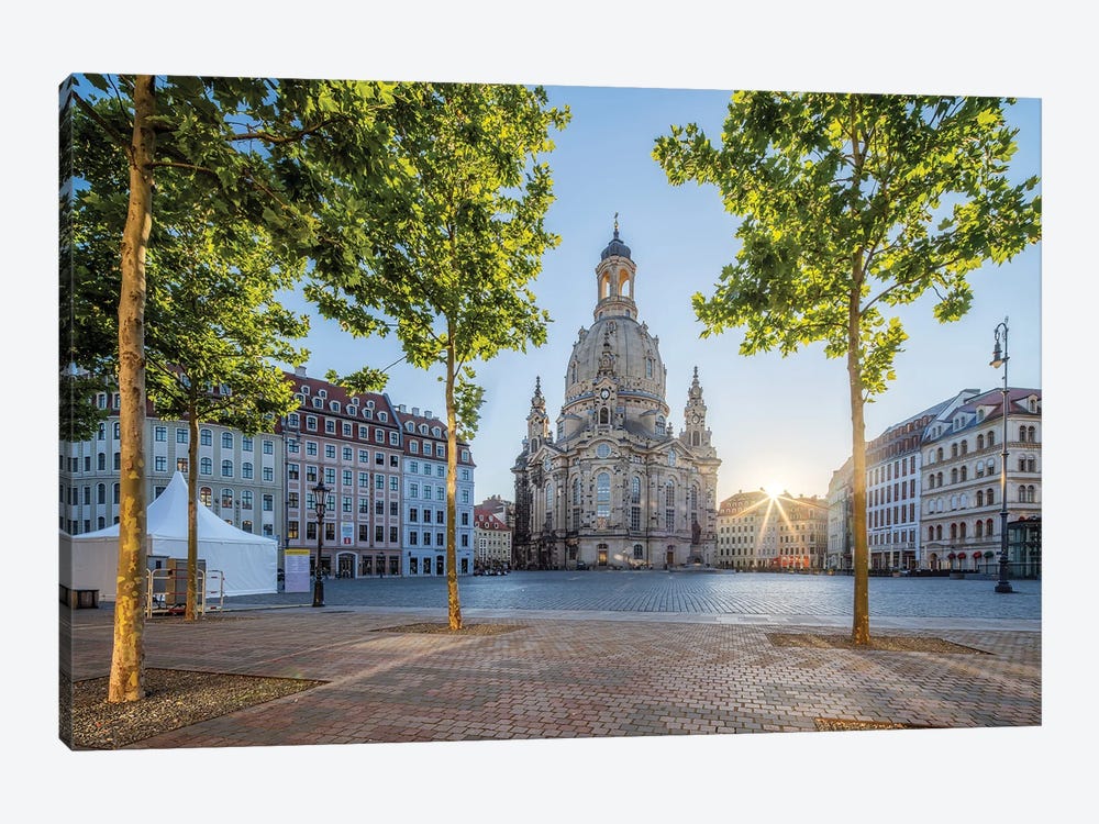 Neumarkt square and Frauenkirche in Dresden, Saxony, Germany by Jan Becke 1-piece Canvas Art
