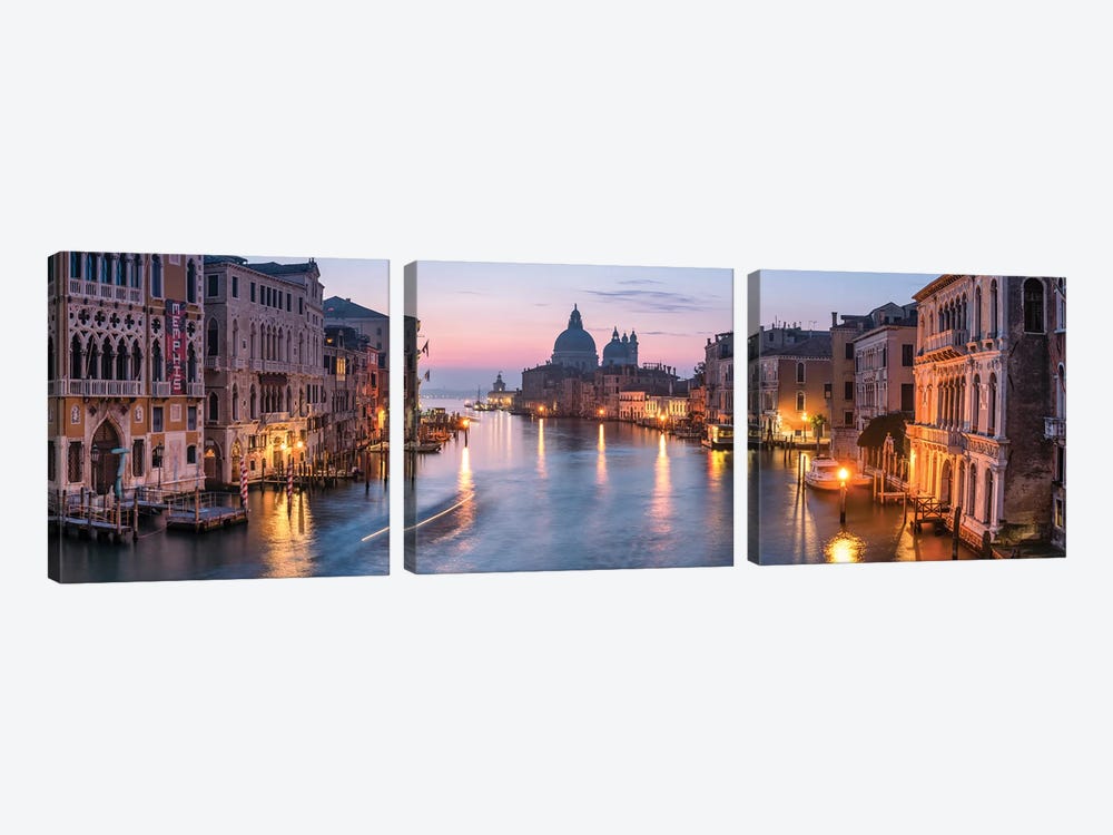 Grand Canal In Venice, Italy by Jan Becke 3-piece Art Print