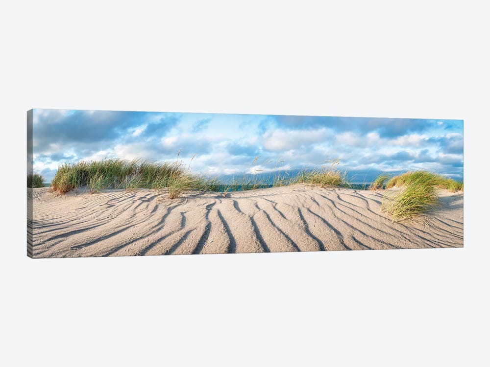 Dune panorama at the North Sea coast by Jan Becke 1-piece Canvas Artwork