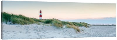 Lighthouse List Ost at the North Sea coast, Schleswig-Holstein, Germany Canvas Art Print - Sylt Art