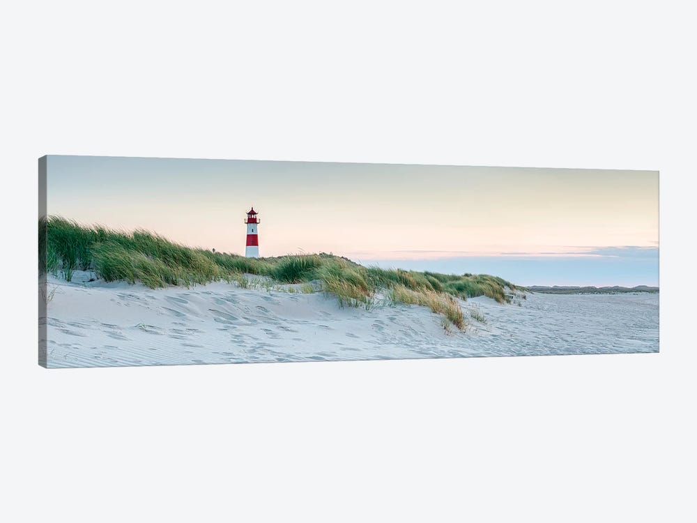 Lighthouse List Ost at the North Sea coast, Schleswig-Holstein, Germany by Jan Becke 1-piece Canvas Artwork