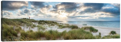 Dune beach panorama on the island Sylt, Schleswig-Holstein, Germany Canvas Art Print - Sylt Art