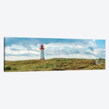 Panoramic view of the lighthouse List West, Sylt, Schleswig-Holstein, Germany Canvas Print #JNB506} by Jan Becke Canvas Art Print