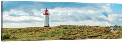 Panoramic view of the lighthouse List West, Sylt, Schleswig-Holstein, Germany Canvas Art Print - Sylt Art