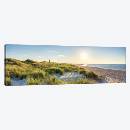 Sunset at the dune beach, North Sea coast, Sylt, Schleswig-Holstein, Germany Canvas Print #JNB514} by Jan Becke Canvas Wall Art